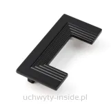 Uchwyt meblowy prostokątny 4848.96/czarny mat - 2