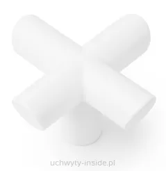 Gałka meblowa 0614/40 biały mat