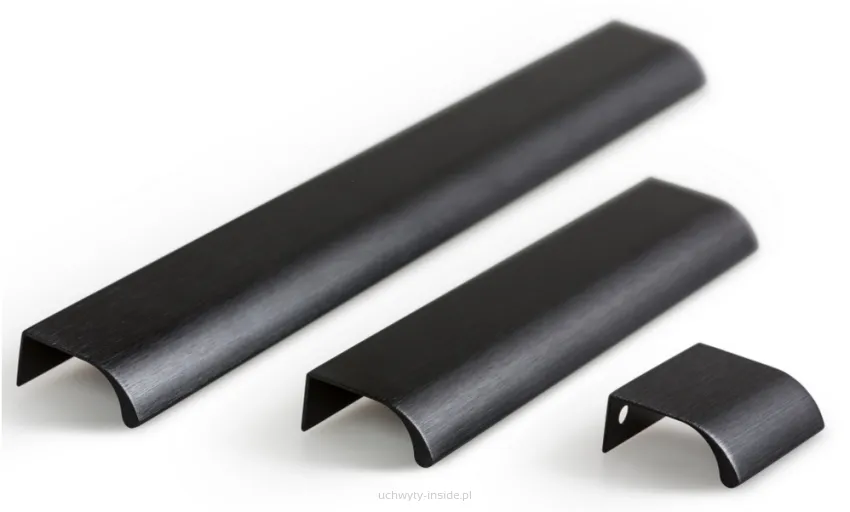 Uchwyt listwowy 0372/ rozstaw od 32-1440 mm -czarny szczotkowany