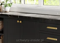 Gałka metalowa 2464-33 ZN87 złoty mat - 3