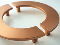 Uchwyt meblowy półkole 4805/128 złoty mat szampański - 2