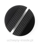 Uchwyt meblowy  półkole 4827/128 czarny mat - 4