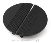 Uchwyt meblowy  półkole 4827/128 czarny mat - 2