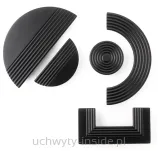Uchwyt meblowy  półkole 4827/128 czarny mat - 6