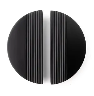 Uchwyt meblowy  półkole 4827/128 czarny mat