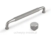 Gałka meblowa radełkowana  8892 fi 26 nikiel satyna - 2