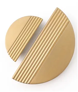 Uchwyt  meblowy półkole 4827/128 złoty szczotkowany