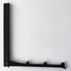 Wieszak metalowy wpuszczany 2227-177 PB12 czarny mat