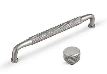 Uchwyt meblowy  ryflowany 6891/160 nikiel satyna