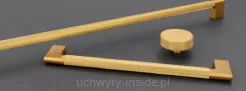 Uchwyt metalowy 2457-174 ZN87 złoty mat