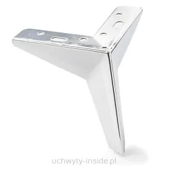 Noga metalowa  skośna 01884.OL  chrom