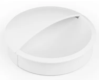 Uchwyt wpuszczany 0635/60 biały mat