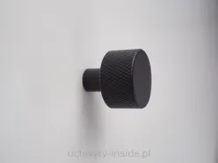 Gałka metalowa 2464-24 PB12 czarny mat