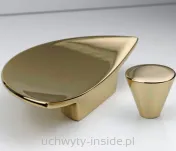 Gałka meblowa 1455/30 złoty połysk - 3