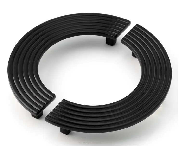 Uchwyt meblowy  półkole 4821/128 czarny mat