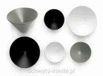 Gałka metalowa Conic 0538/29 biała - 2