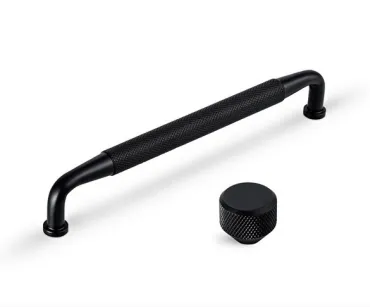 Uchwyt meblowy  ryflowany 6891/160 czarny mat