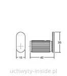 Wieszak ścienny  BROOKLYN 7045 brąz szczotkowany - 4