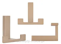 Wieszak metalowy 2325/brąz szampański - 2