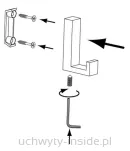 Wieszak metalowy 2326/PB1 biały - 6