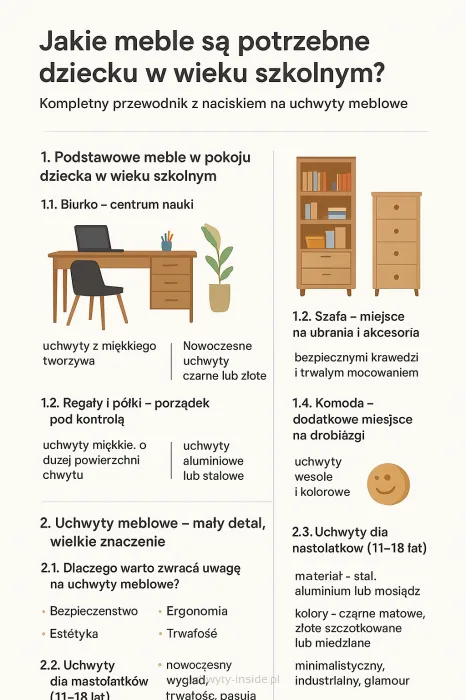 Jakie meble są potrzebne dziecku w wieku szkolnym?